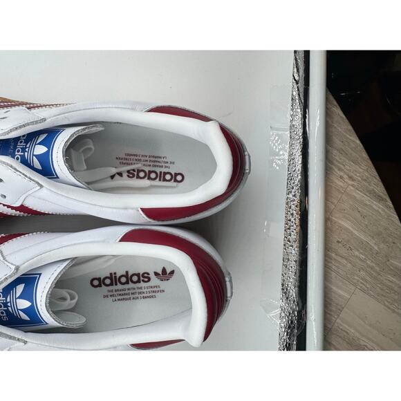 Adidas Samba OG White Burgundy Leather and synthetic upper men's size 12.5 NWOB - Picture 8 of 10